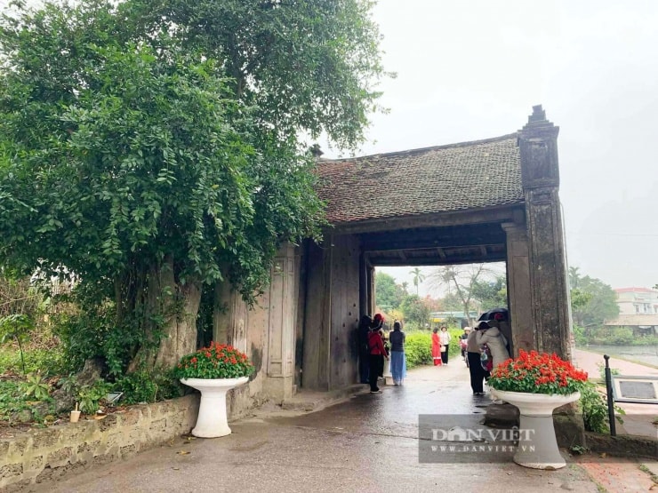 Làng cổ Đường Lâm, thu hút du khách bởi nét đẹp mộc mạc, cổ kính vớinhững ngôi nhà mái ngói rêu phong
