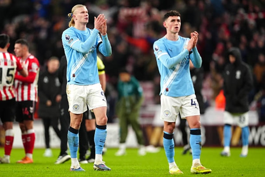 Những chân sút của The Citizens tịt ngòi trước hàng phòng ngự của Sunderland.