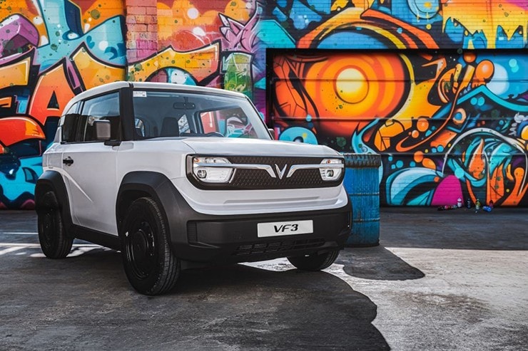 VinFast VF 3 sở hữu thiết kế vuông vức và màu sắc đa dạng