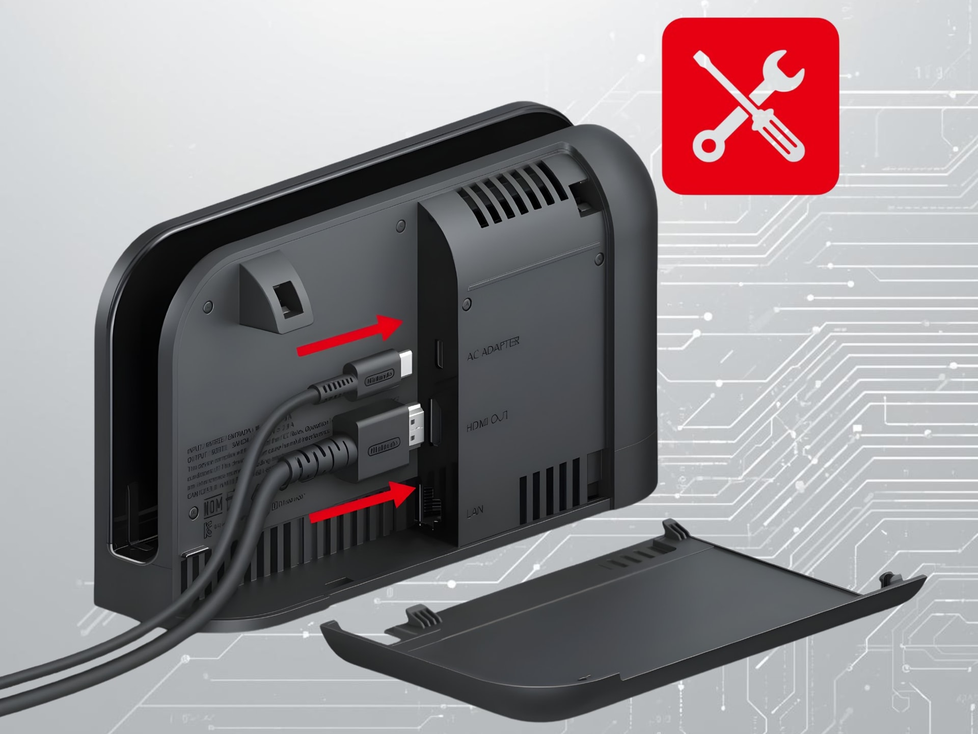 Cổng Ethernet trên dock của Nintendo Switch 2