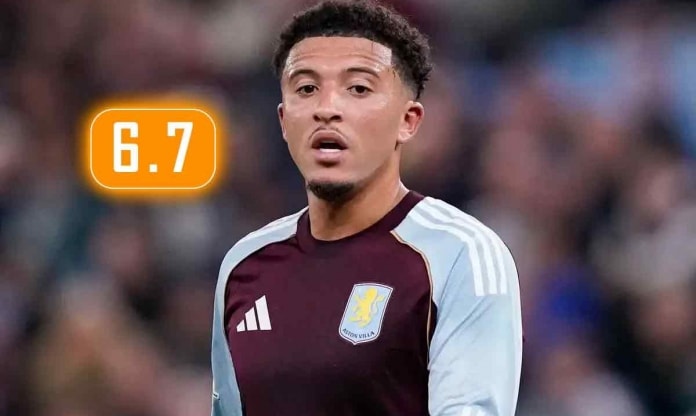 Phong độ thất vọng của Sancho tại Aston Villa