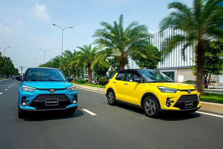 Giá lăn bánh của Toyota Raize dao động từ 564 đến 606 triệu đồng tùy khu vực đăng ký.