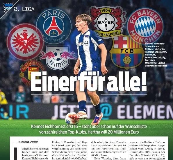 Nhiều câu lạc bộ lớn quan tâm đến Kennet Eichhorn