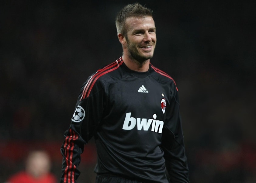 David Beckham thi đấu cho AC Milan