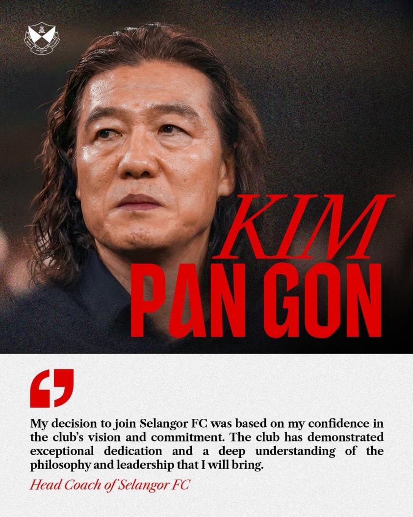HLV Kim Pan Gon trong ngày ra mắt CLB Selangor