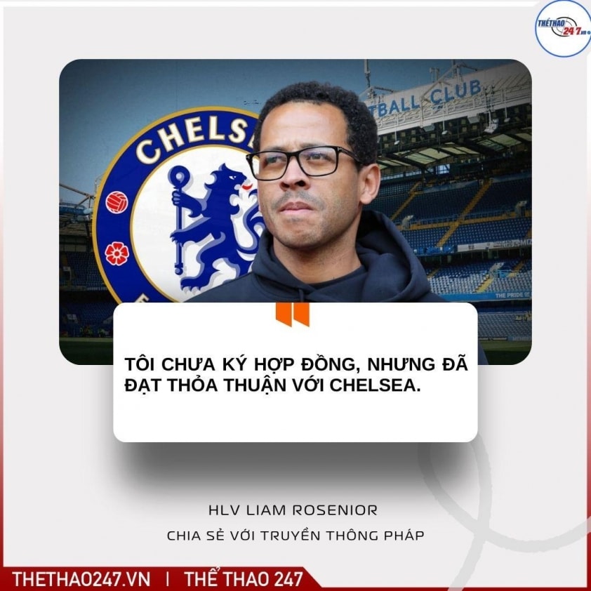 HLV Liam Rosenior xác nhận đạt thỏa thuận dẫn dắt Chelsea