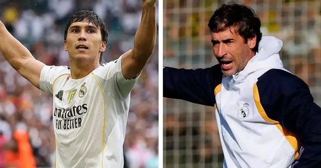 Gonzalo Garcia ăn mừng bàn thắng theo phong cách gợi nhớ đến huyền thoại Raul Gonzalez