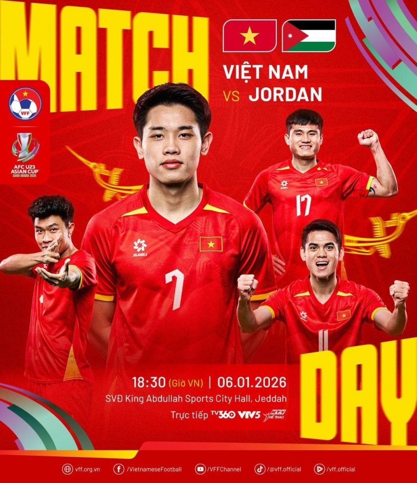 A.I dự đoán kết quả hòa giữa U23 Việt Nam và U23 Jordan
