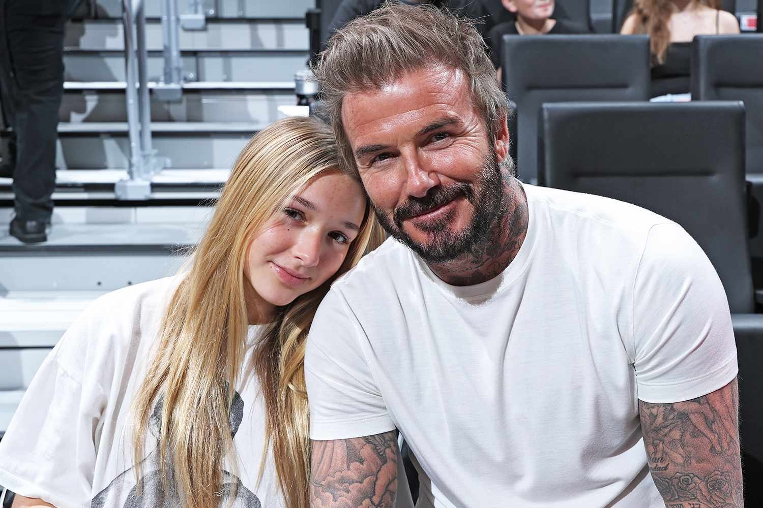 David Beckham và con gái Harper