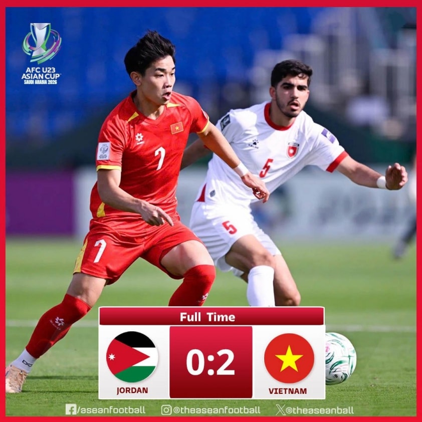 U23 Việt Nam lấn át U23 Jordan