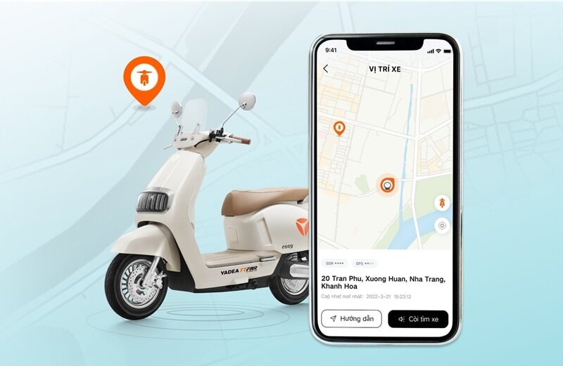 Yadea Ossy tích hợp nhiều công nghệ thông minh hỗ trợ người dùng