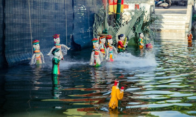 Water puppetry is a form of traditional folk theatre with a unique and compelling appeal. Photo: Vietnam+