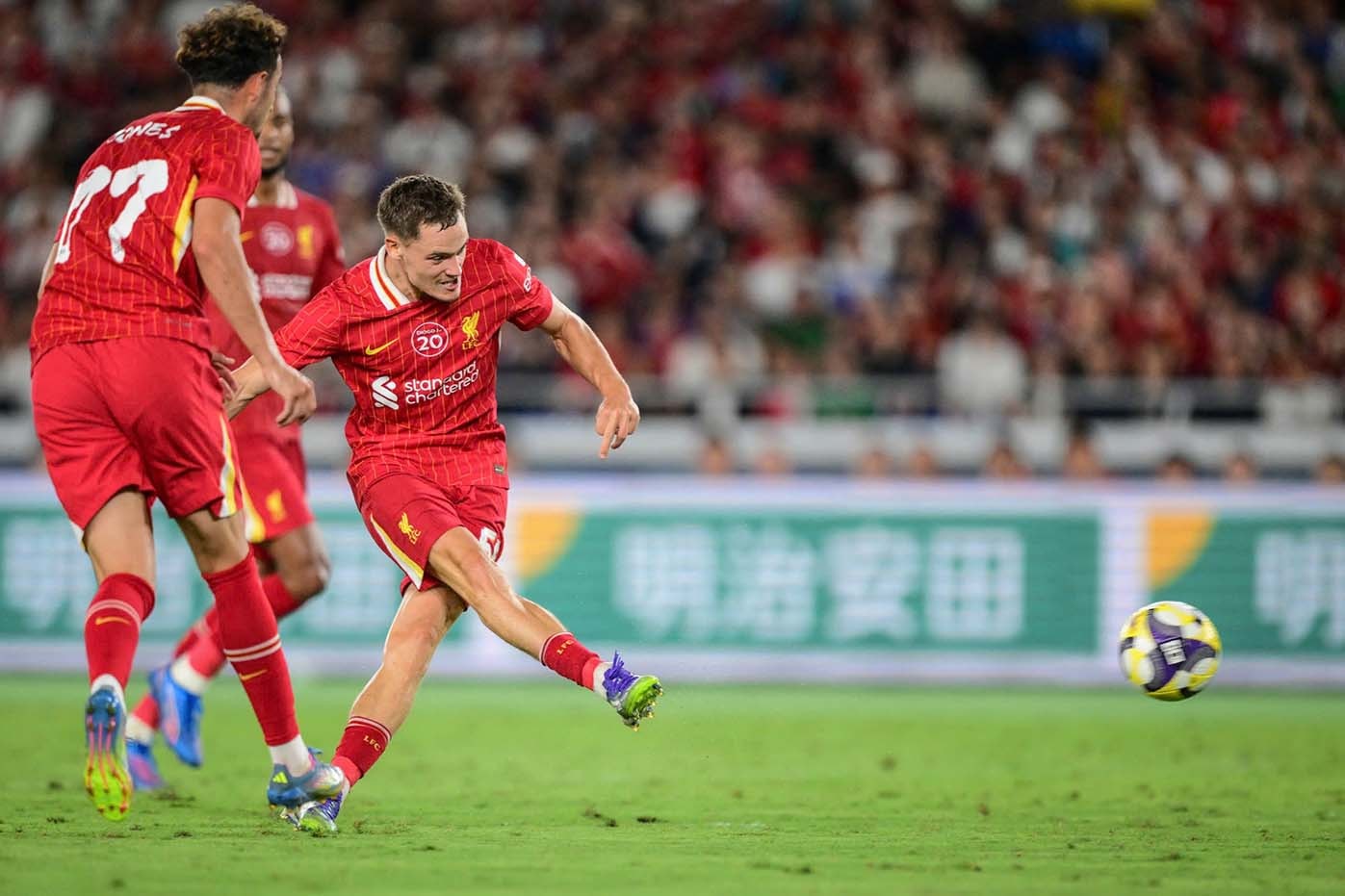 Tiền đạo Florian Wirtz phải gánh vác trọng trách hàng công Liverpool khi các trụ cột khác vắng mặt.