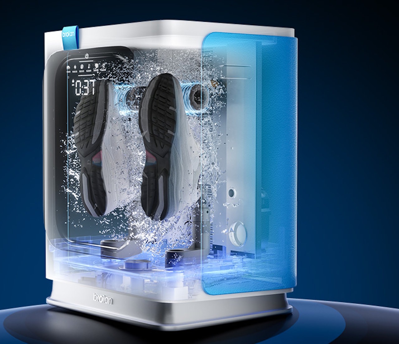 Robot giặt giày thông minh Brolan Smart Shoe Cleaning 1.0 tự động giặt và sấy giày.