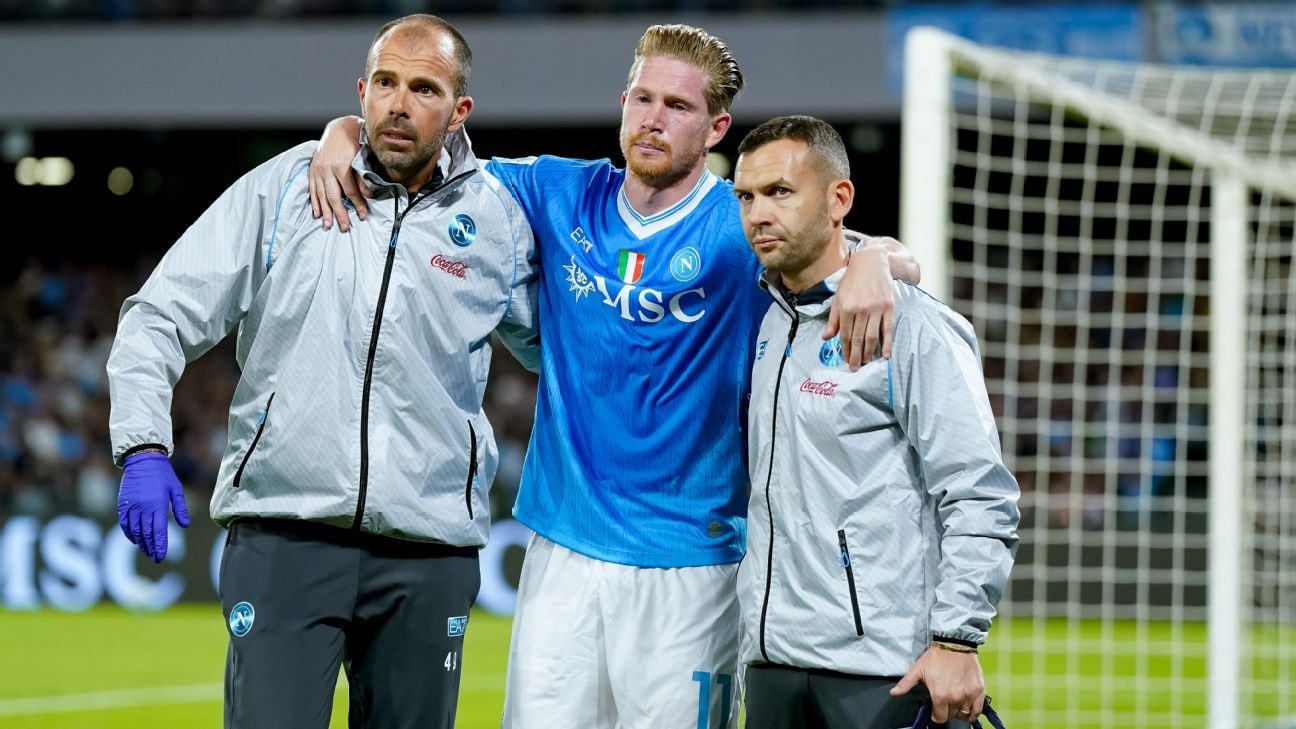 Kevin De Bruyne gặp chấn thương tại Napoli