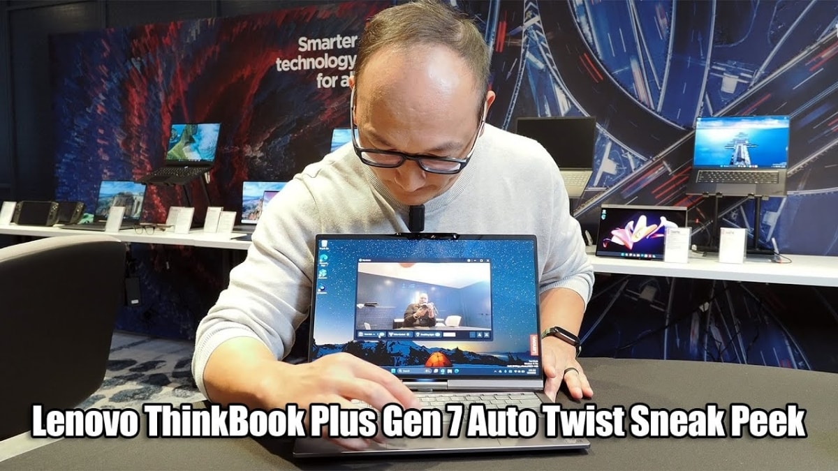 ThinkBook Plus Gen 7 Auto Twist trang bị vi xử lý Intel Core Ultra 300, RAM lên tới 32GB
