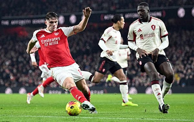 Tiền đạo Viktor Gyokeres có một ngày thi đấu nhạt nhòa trong màu áo Arsenal.