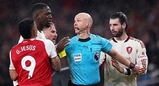 Trận đấu giữa Arsenal và Liverpool tại vòng 21 Ngoại hạng Anh kết thúc với tỷ số hòa không bàn thắng.