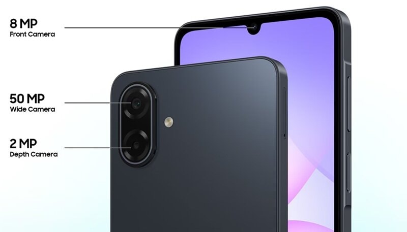 Camera sau 50MP trên Samsung Galaxy A07 5G cho khả năng nhiếp ảnh sắc nét
