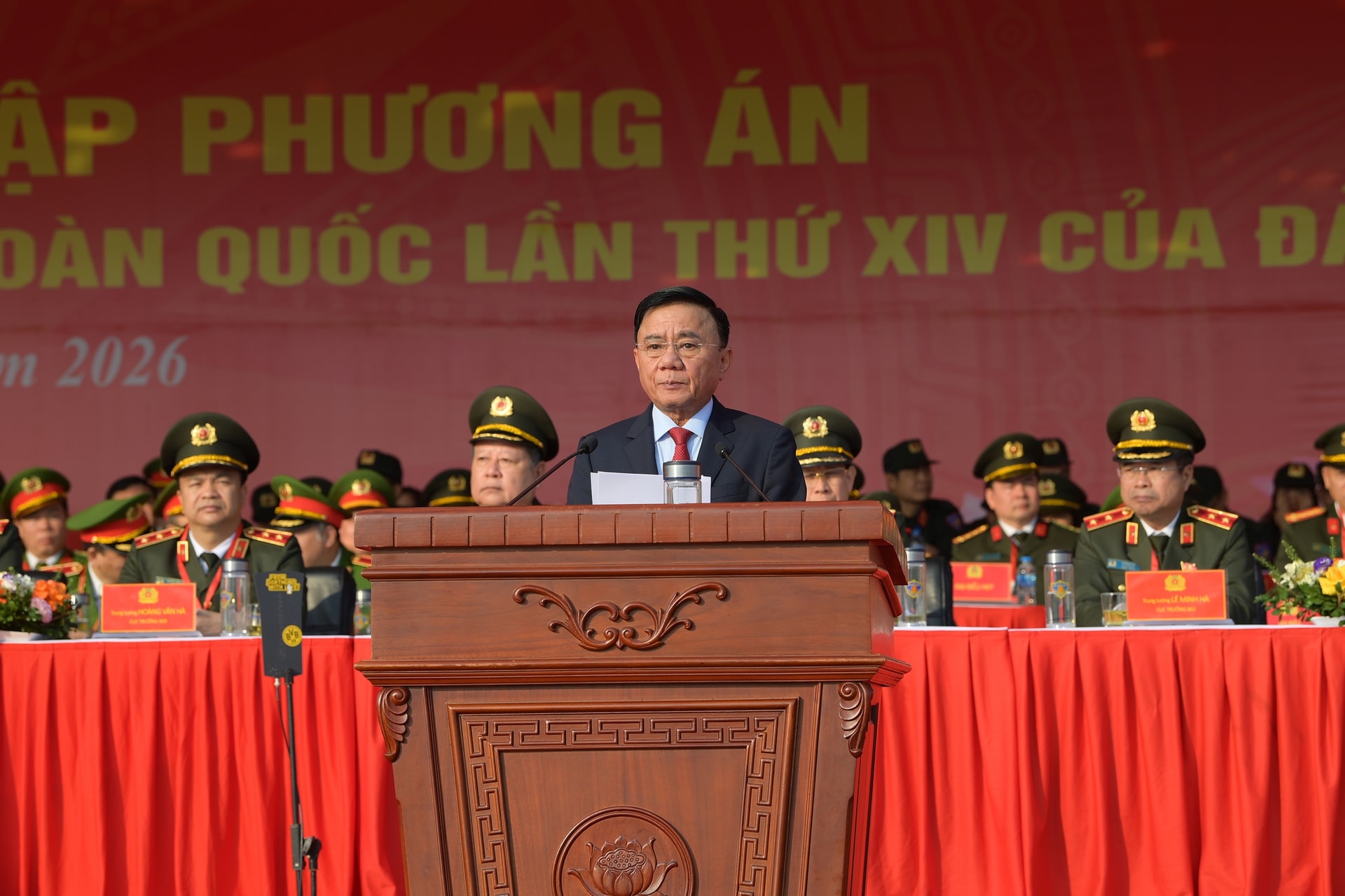 Bộ Công an tổ chức lễ xuất quân bảo đảm an ninh, trật tự Đại hội Đảng lần thứ XIV- Ảnh 2.