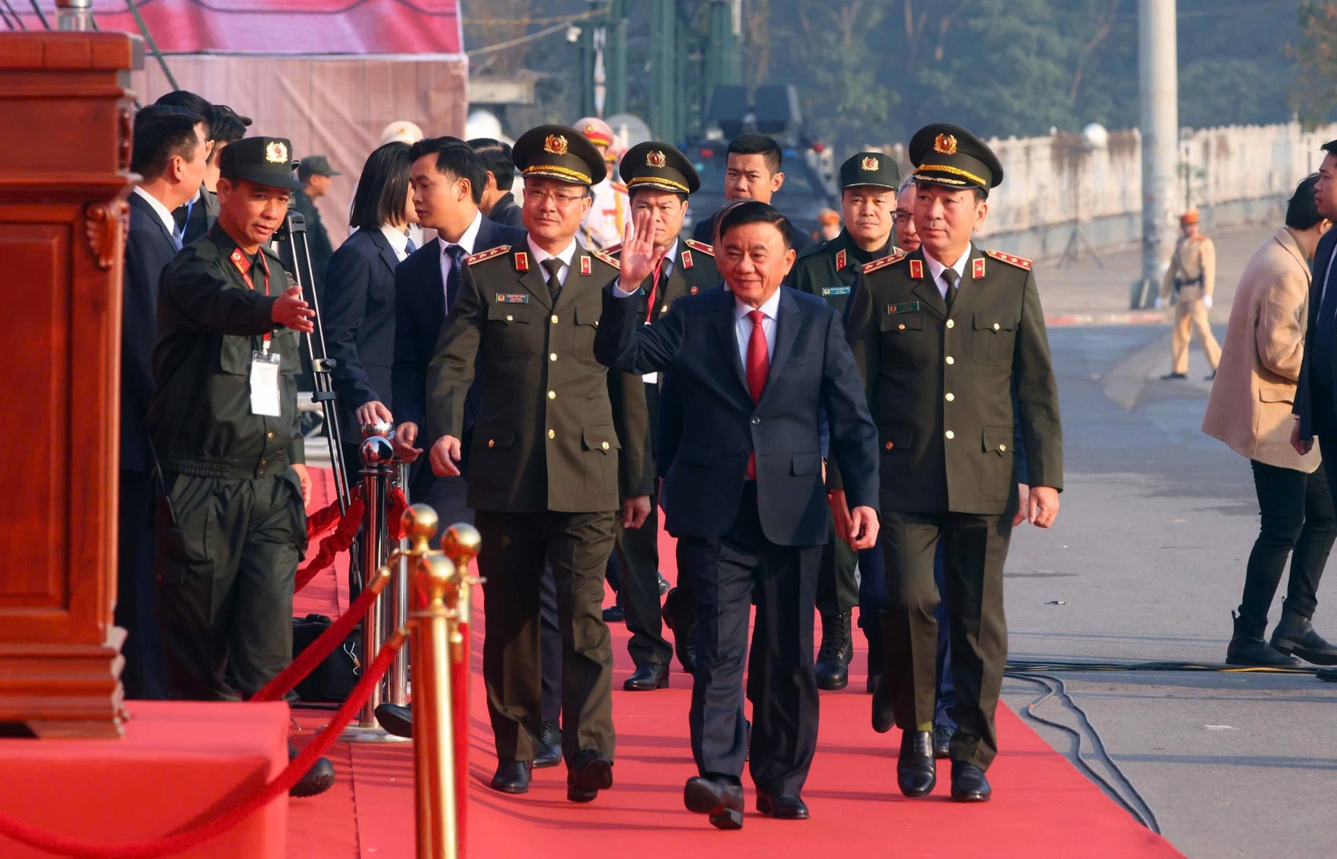 Bộ Công an tổ chức lễ xuất quân bảo đảm an ninh, trật tự Đại hội Đảng lần thứ XIV- Ảnh 1.