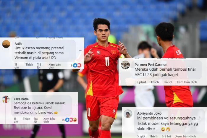 Cổ động viên khu vực bày tỏ sự ngưỡng mộ với màn trình diễn của U23 Việt Nam