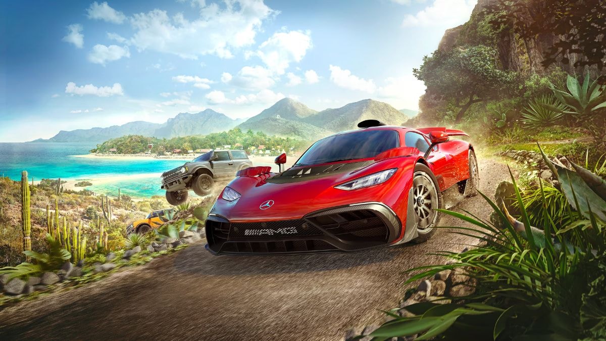 Siêu xe Mercedes-AMG ONE xuất hiện trong trò chơi Forza Horizon 5.