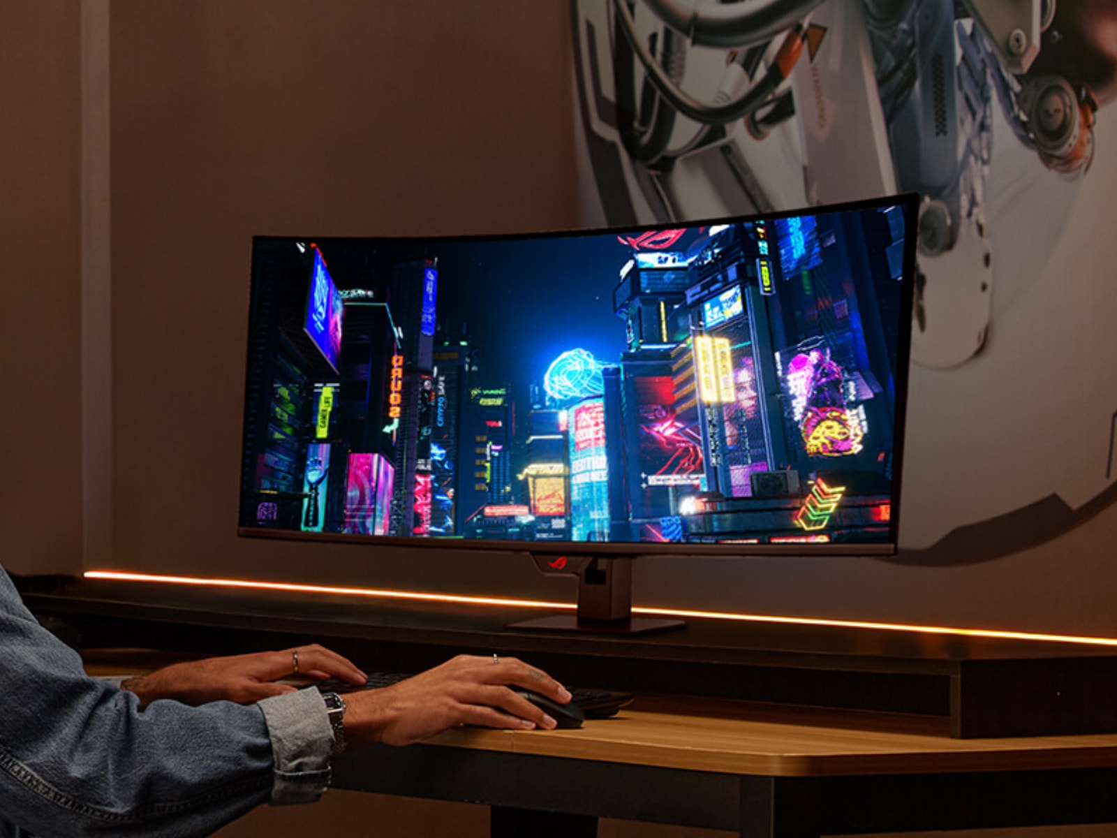 Màn hình Asus ROG Strix OLED XG34WCDMTG tích hợp công nghệ OLED Care Pro và cảm biến Neo Proximity.