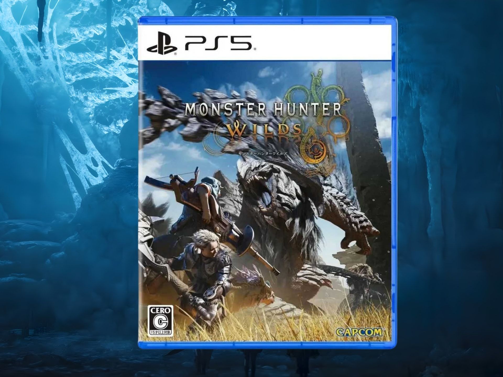 Hộp đĩa Monster Hunter Wilds phiên bản PS5 tại Nhật Bản