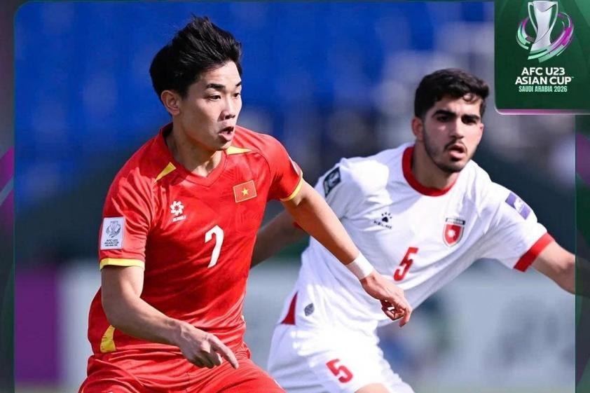 Tiền đạo Đình Bắc của U23 Việt Nam