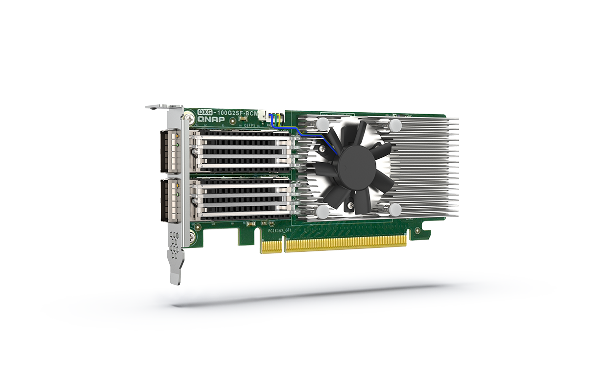 Card mạng QXG-100G2SF-BCM cung cấp kết nối 100GbE tốc độ cao