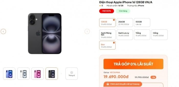 iPhone 16 thiết kế hiện đại