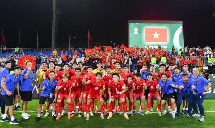 U23 Việt Nam tập luyện chuẩn bị cho trận đấu với U23 Ả Rập Xê Út