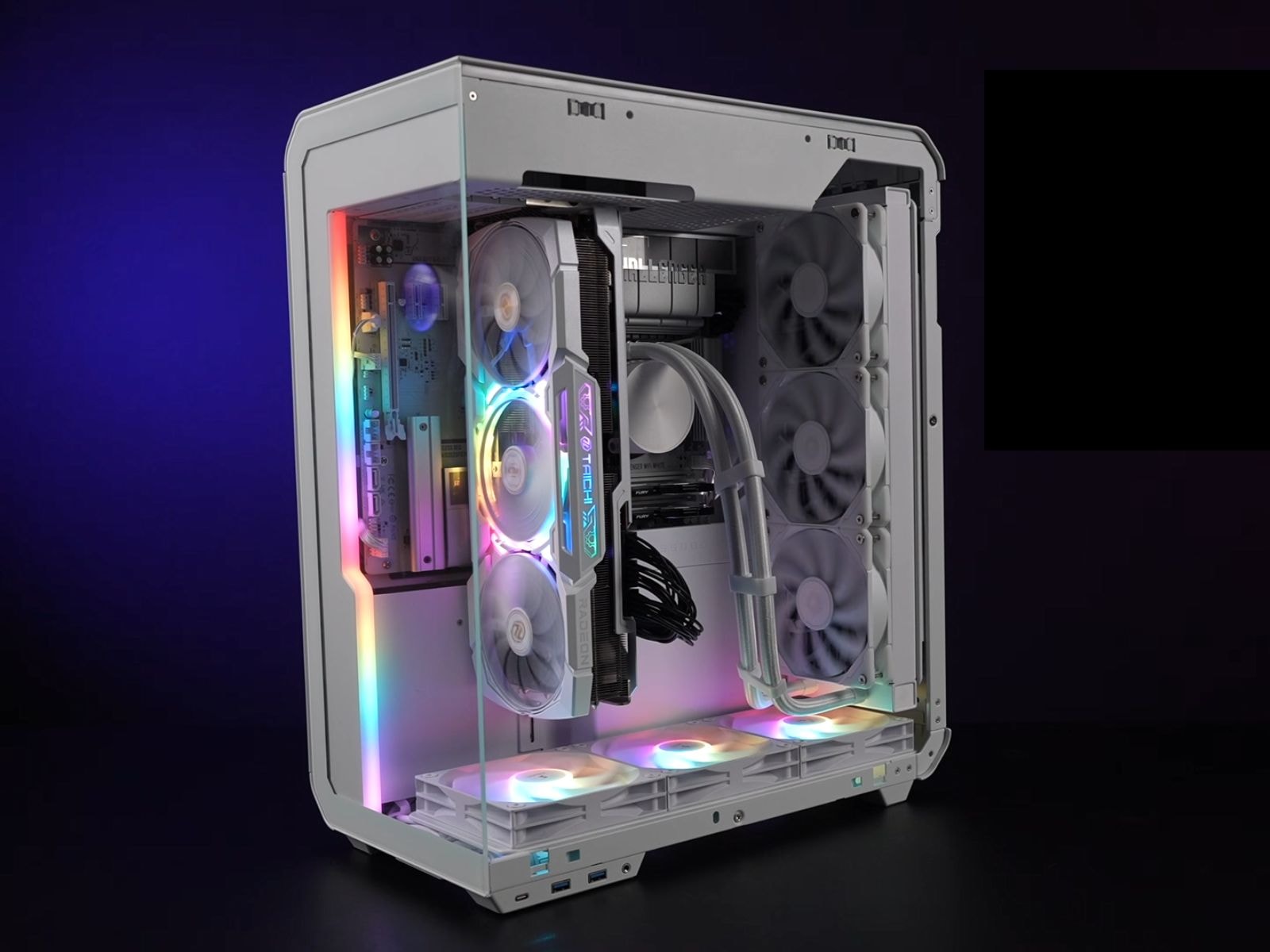 Hệ thống PC chơi game thuần AMD với Ryzen 7 9800X3D và Radeon RX 7900 XTX dùng để thử nghiệm SteamOS và Windows 11.