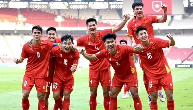 U23 Việt Nam tập luyện với tinh thần quyết tâm cao trước trận gặp Saudi Arabia.