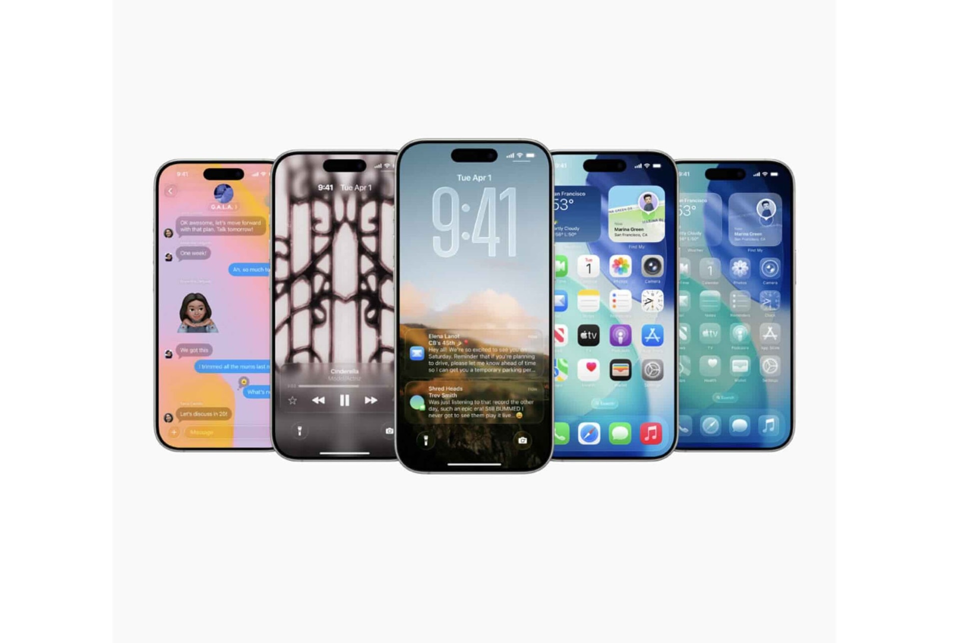 Apple's iOS 26 brings massive changes to how iOS looks and feels, thanks to the new Liquid Glass UI. (Image source: Apple)
