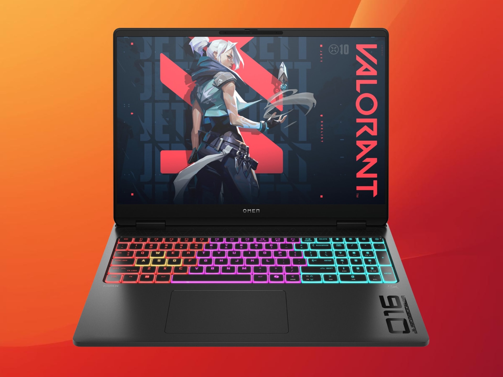 HP Omen Max 16 gaming laptop front is shown
