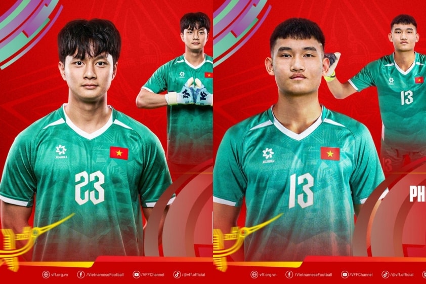 Hai thủ môn dự bị của U23 Việt Nam chưa ra sân sau vòng bảng