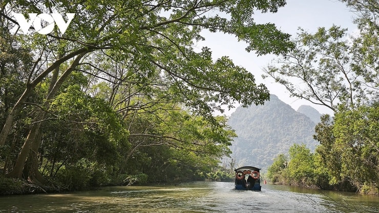 Du khách trekking trên cung đường chùa Bảo Đài.