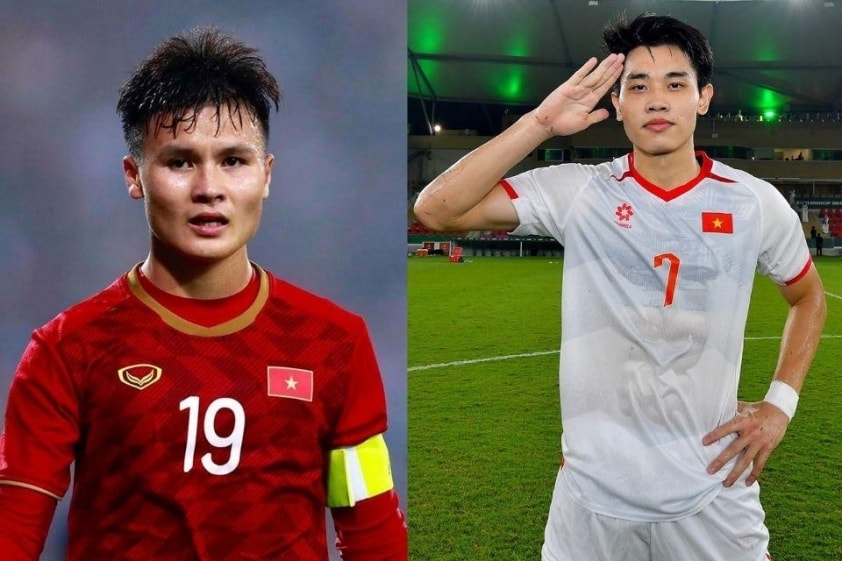 Đình Bắc và Quang Hải là hai ngôi sao nổi bật của hai thế hệ U23 Việt Nam
