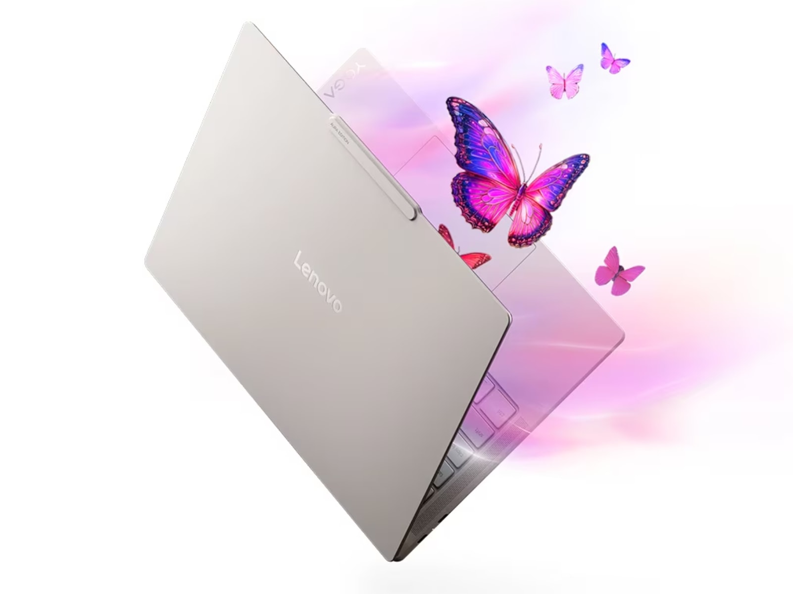 Cận cảnh thiết kế Yoga Slim 7i Ultra Aura Edition với Force Pad và bàn phím 1.5mm