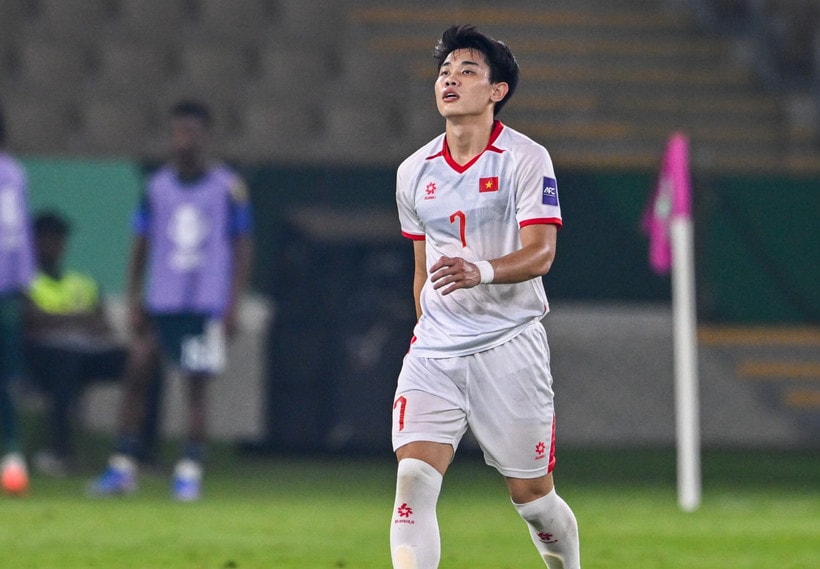 Tiền đạo Đình Bắc ghi bàn thắng duy nhất giúp U23 Việt Nam giành chiến thắng 1-0 trước chủ nhà U23 Saudi Arabia. (Ảnh: afc)