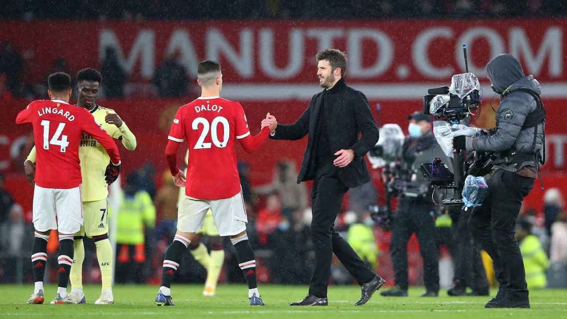 Michael Carrick trong giai đoạn tạm quyền tại Manchester United
