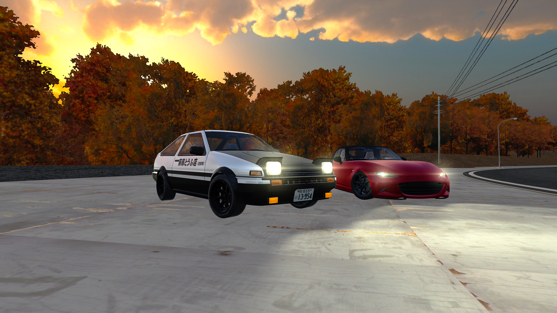 Giao diện game đua xe Initial Drift Online trên Steam