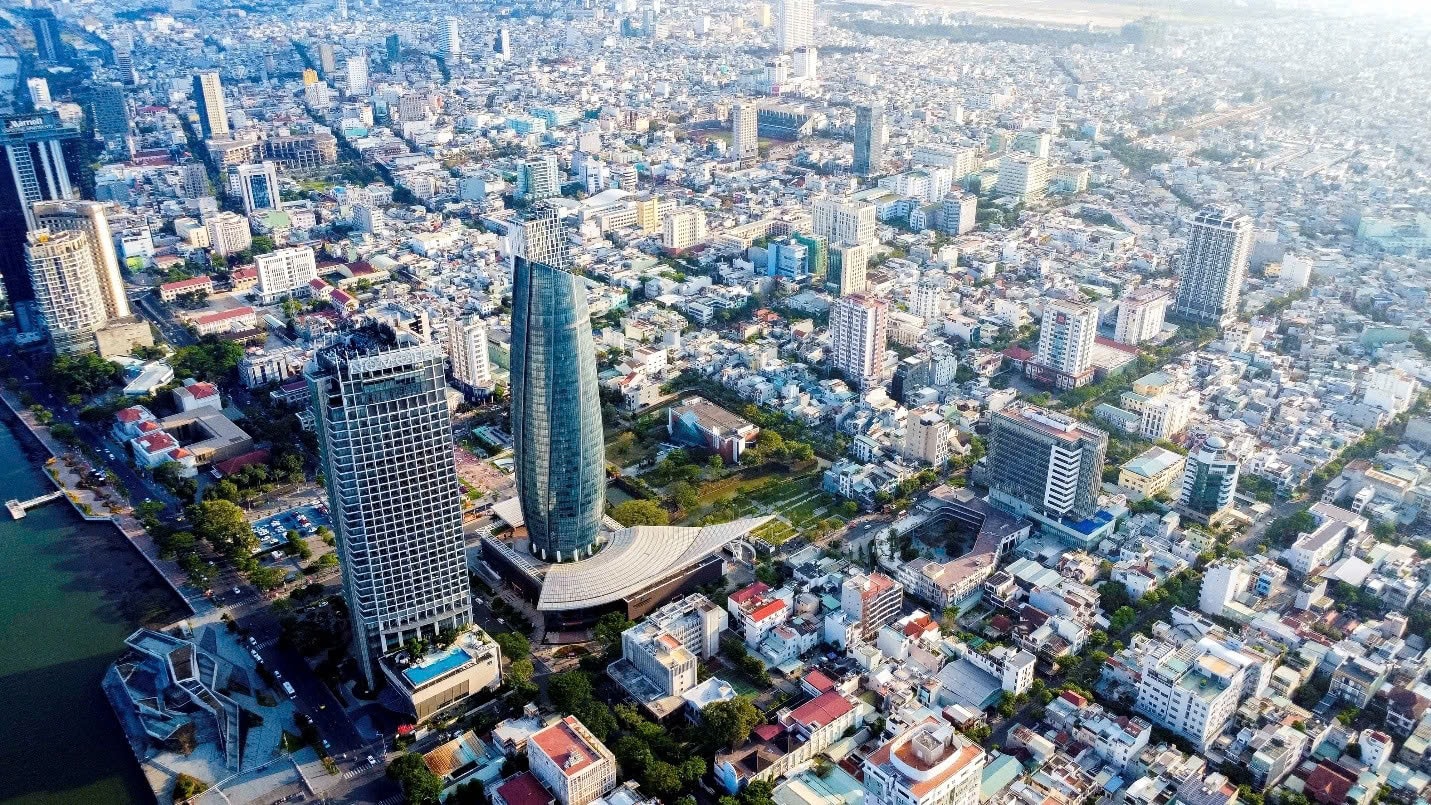 Thành phố Đà Nẵng nhìn từ trên cao