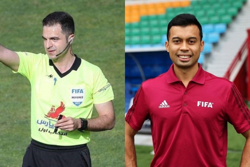 Trọng tài Heydari Payam điều khiển trận đấu của U23 Việt Nam