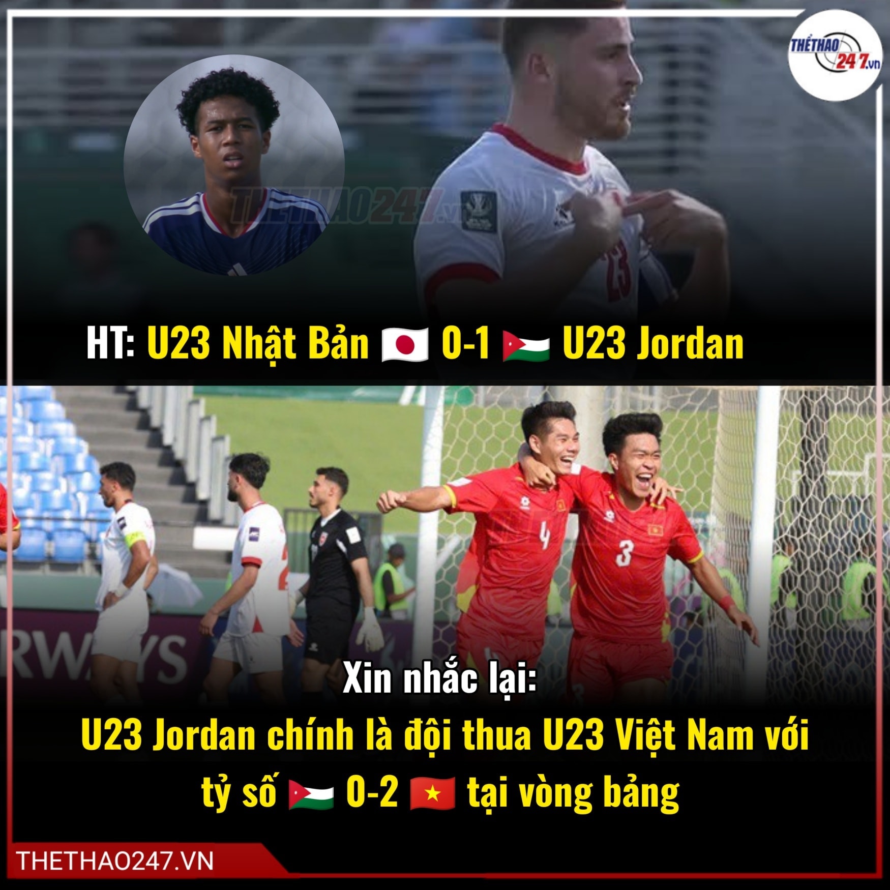 Tình huống tấn công nguy hiểm của U23 Jordan trước vòng cấm U23 Nhật Bản
