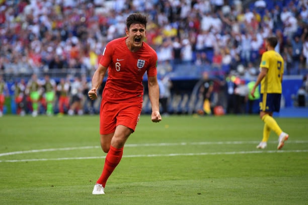 Harry Maguire từng ghi dấu ấn với bàn thắng vào lưới tuyển Thụy Điển ở World Cup 2018.