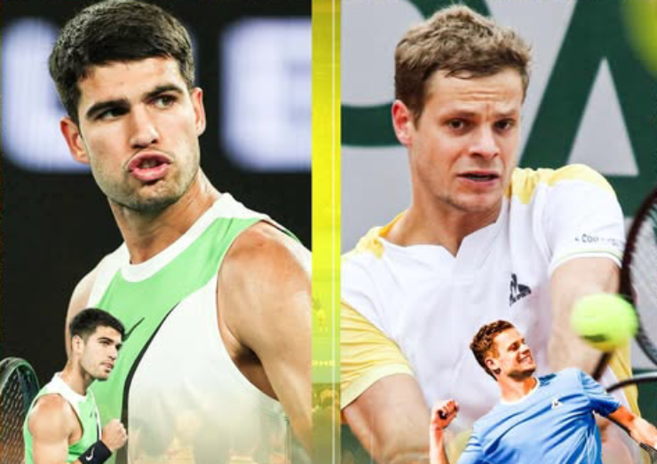 Carlos Alcaraz và Yannick Hanfmann chuẩn bị cho cuộc đối đầu tại vòng 2 Australian Open 2026