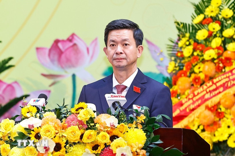 Đồng chí Lê Quang Tùng, Bí thư Thành ủy Cần Thơ (Ảnh: Doãn Tấn/TTXVN)